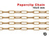 Gold Filled Flat Paperclip Heavy Chain, 16.0x5.0 mm, (GF-017)